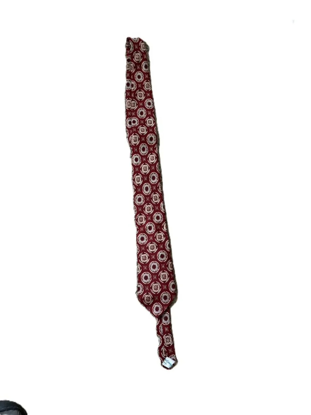 Yves Saitn Laurent Vintage Silk Neck Tie Burgundy